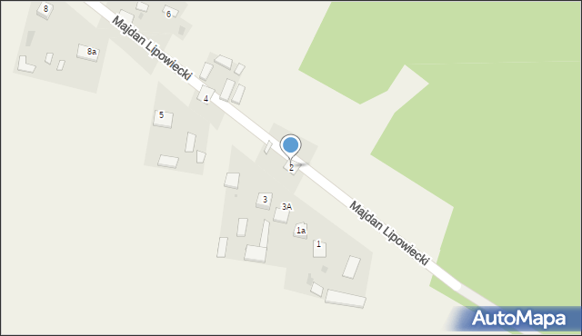 Majdan Lipowiecki, Majdan Lipowiecki, 2, mapa Majdan Lipowiecki