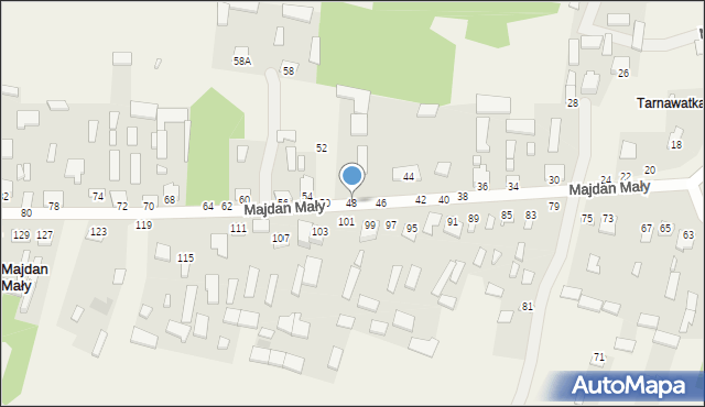 Majdan Mały, Majdan Mały, 48, mapa Majdan Mały