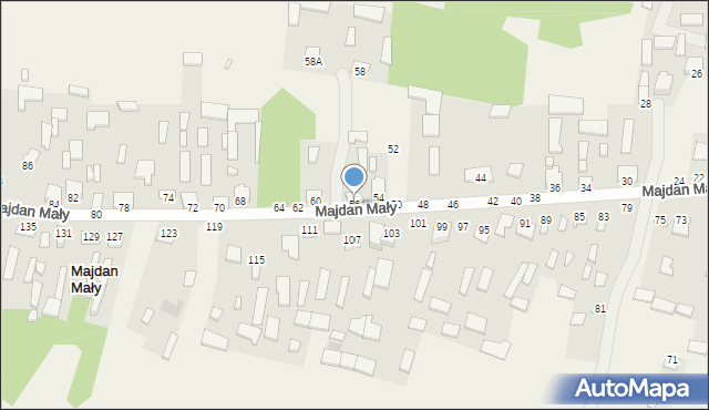 Majdan Mały, Majdan Mały, 56, mapa Majdan Mały