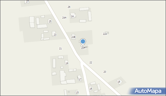 Majdan Mętowski, Majdan Mętowski, 22A, mapa Majdan Mętowski