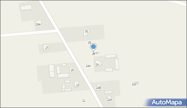 Majdan Mętowski, Majdan Mętowski, 26, mapa Majdan Mętowski