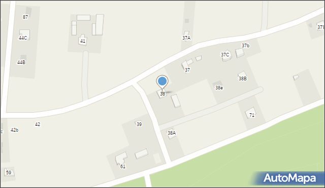 Majdan Mętowski, Majdan Mętowski, 38, mapa Majdan Mętowski