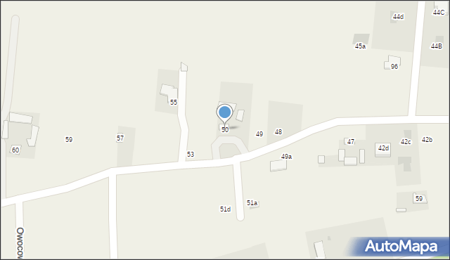 Majdan Mętowski, Majdan Mętowski, 50, mapa Majdan Mętowski