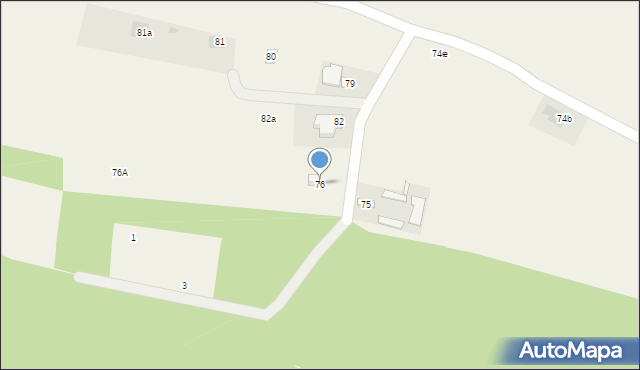 Majdan Mętowski, Majdan Mętowski, 76, mapa Majdan Mętowski