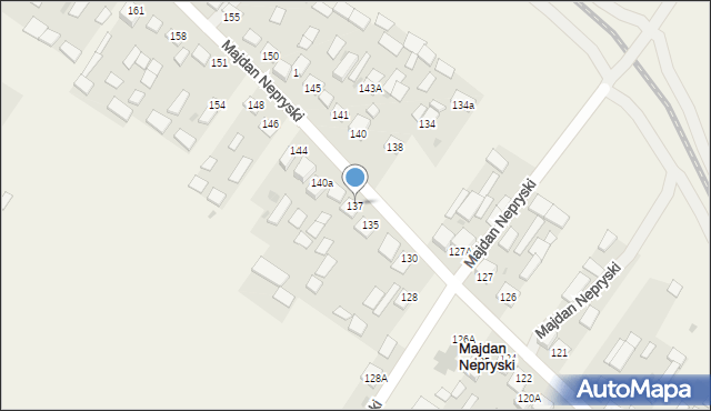 Majdan Nepryski, Majdan Nepryski, 137, mapa Majdan Nepryski