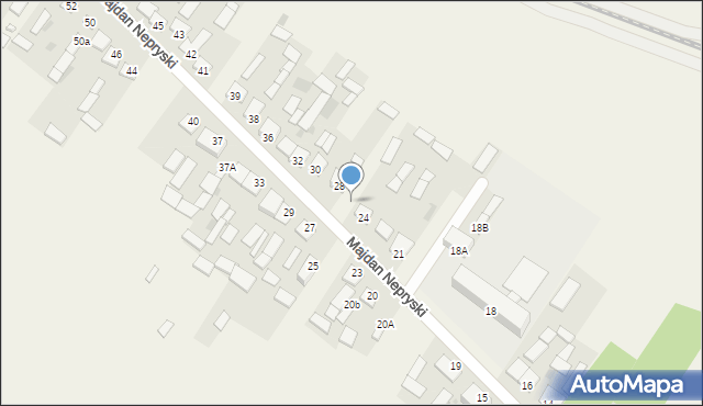 Majdan Nepryski, Majdan Nepryski, 26, mapa Majdan Nepryski