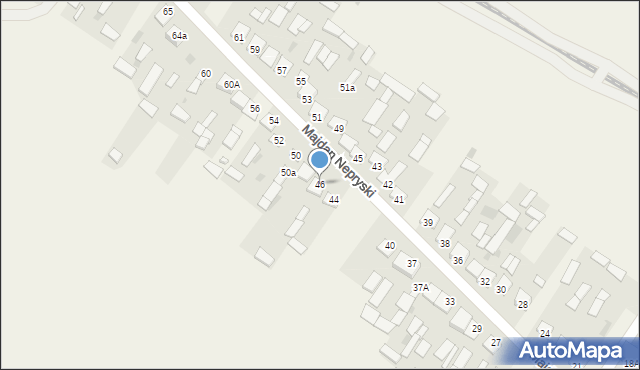 Majdan Nepryski, Majdan Nepryski, 46, mapa Majdan Nepryski