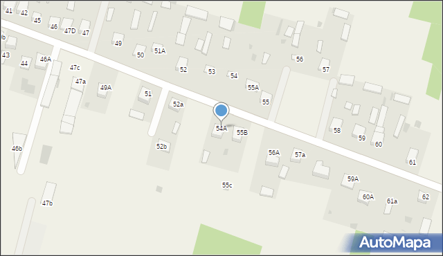 Majdan Nowy, Majdan Nowy, 54A, mapa Majdan Nowy