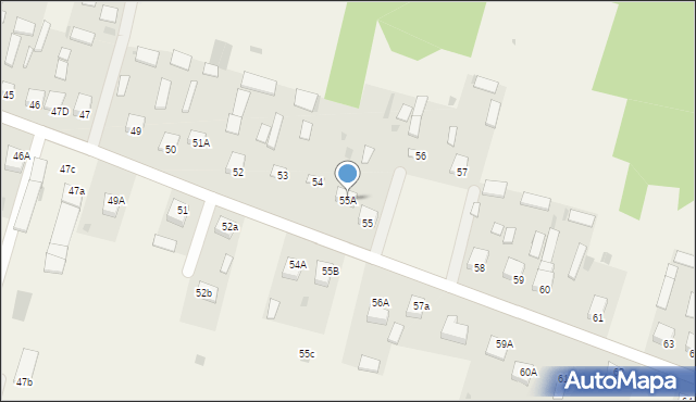 Majdan Nowy, Majdan Nowy, 55A, mapa Majdan Nowy