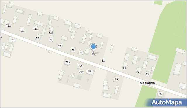 Majdan Nowy, Majdan Nowy, 80, mapa Majdan Nowy