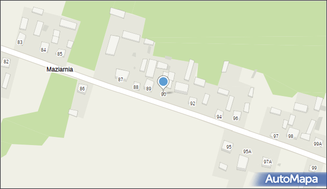 Majdan Nowy, Majdan Nowy, 90, mapa Majdan Nowy