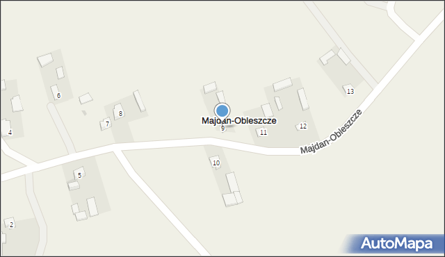 Majdan-Obleszcze, Majdan-Obleszcze, 9, mapa Majdan-Obleszcze