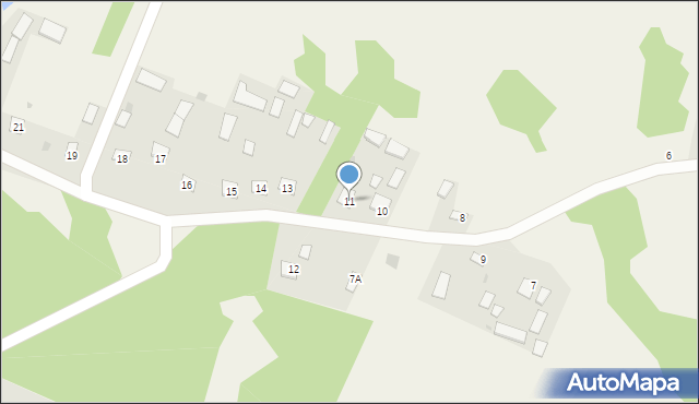 Majdan Ostrowski, Majdan Ostrowski, 11, mapa Majdan Ostrowski