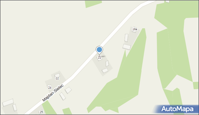 Majdan-Sielec, Majdan-Sielec, 21, mapa Majdan-Sielec
