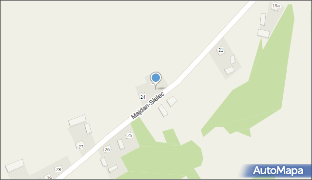 Majdan-Sielec, Majdan-Sielec, 23, mapa Majdan-Sielec