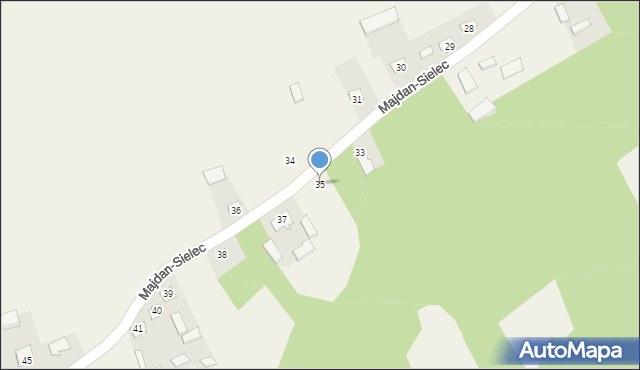 Majdan-Sielec, Majdan-Sielec, 35, mapa Majdan-Sielec