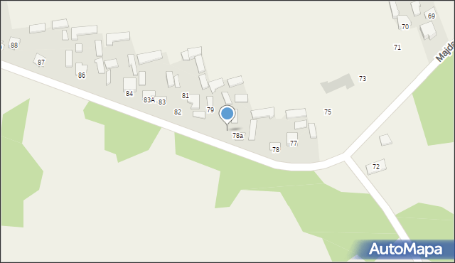 Majdan-Sielec, Majdan-Sielec, 80, mapa Majdan-Sielec