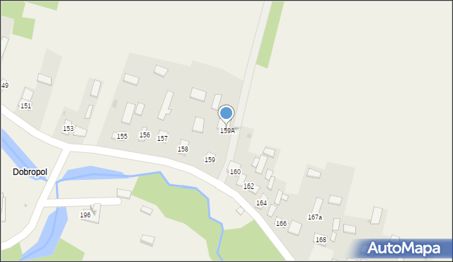 Majdan Sieniawski, Majdan Sieniawski, 159A, mapa Majdan Sieniawski