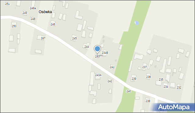 Majdan Sieniawski, Majdan Sieniawski, 243, mapa Majdan Sieniawski