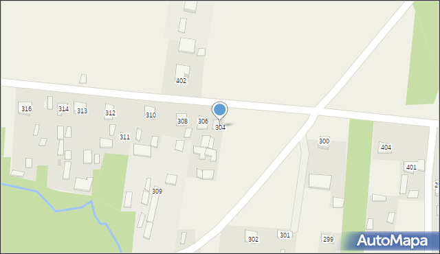 Majdan Sieniawski, Majdan Sieniawski, 304, mapa Majdan Sieniawski