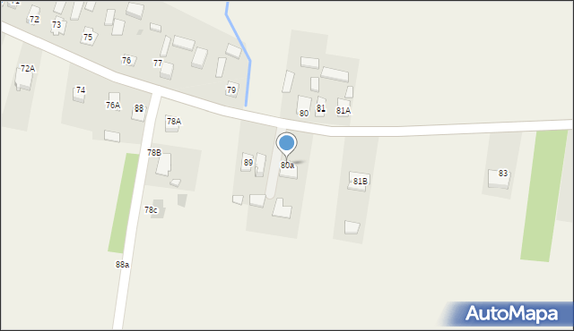 Majdan Sieniawski, Majdan Sieniawski, 80a, mapa Majdan Sieniawski