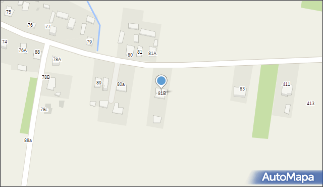 Majdan Sieniawski, Majdan Sieniawski, 81B, mapa Majdan Sieniawski