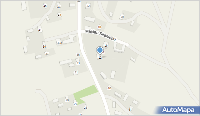Majdan Sitaniecki, Majdan Sitaniecki, 12, mapa Majdan Sitaniecki