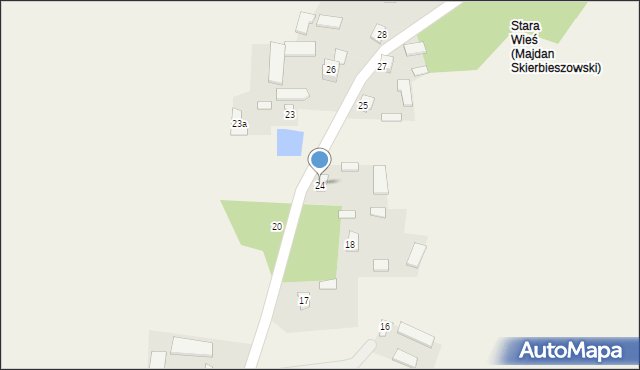 Majdan Skierbieszowski, Majdan Skierbieszowski, 24, mapa Majdan Skierbieszowski