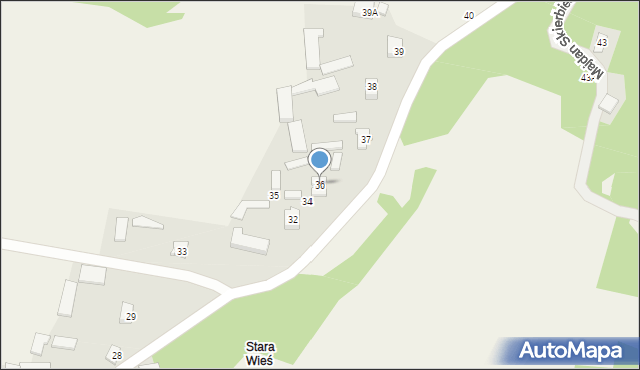 Majdan Skierbieszowski, Majdan Skierbieszowski, 36, mapa Majdan Skierbieszowski