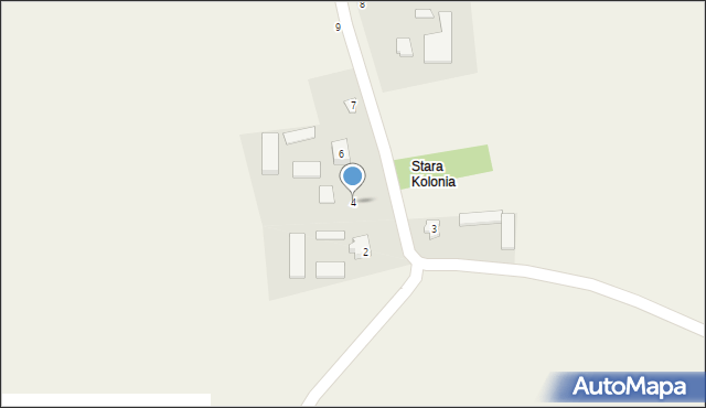 Majdan Skierbieszowski, Majdan Skierbieszowski, 4, mapa Majdan Skierbieszowski