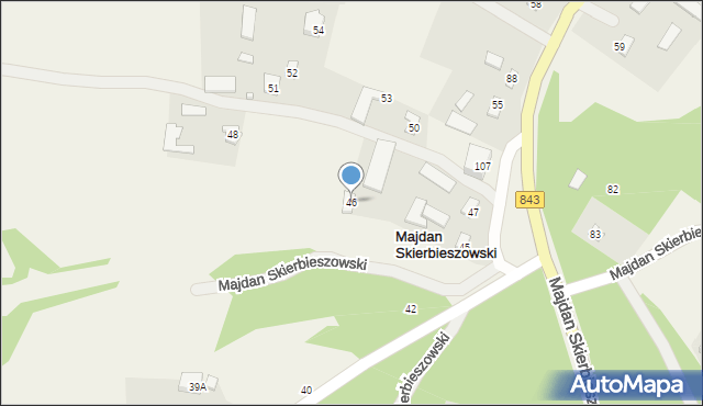 Majdan Skierbieszowski, Majdan Skierbieszowski, 46, mapa Majdan Skierbieszowski
