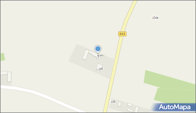 Majdan Skierbieszowski, Majdan Skierbieszowski, 5, mapa Majdan Skierbieszowski