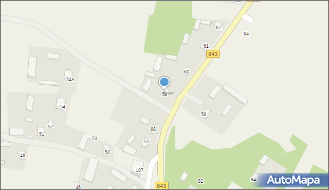 Majdan Skierbieszowski, Majdan Skierbieszowski, 58, mapa Majdan Skierbieszowski