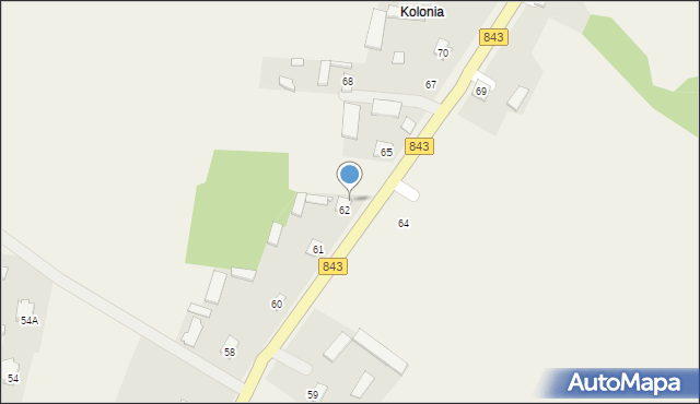 Majdan Skierbieszowski, Majdan Skierbieszowski, 63, mapa Majdan Skierbieszowski