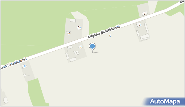 Majdan Skordiowski, Majdan Skordiowski, 7a, mapa Majdan Skordiowski