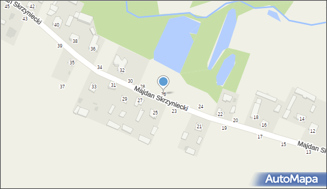 Majdan Skrzyniecki, Majdan Skrzyniecki, 26, mapa Majdan Skrzyniecki