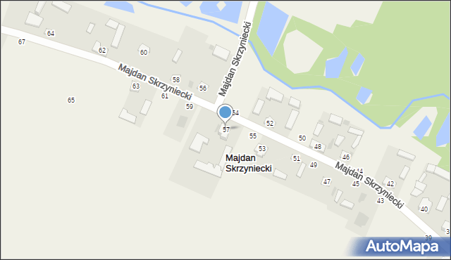 Majdan Skrzyniecki, Majdan Skrzyniecki, 57, mapa Majdan Skrzyniecki