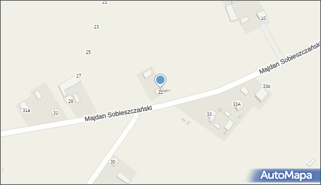 Majdan Sobieszczański, Majdan Sobieszczański, 22, mapa Majdan Sobieszczański