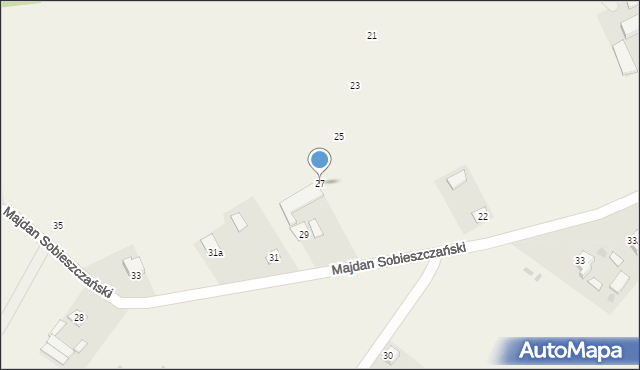 Majdan Sobieszczański, Majdan Sobieszczański, 27, mapa Majdan Sobieszczański