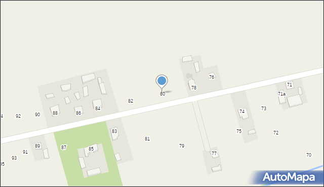 Majdan Sobieszczański, Majdan Sobieszczański, 80, mapa Majdan Sobieszczański