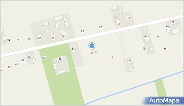 Majdan Sobieszczański, Majdan Sobieszczański, 81, mapa Majdan Sobieszczański
