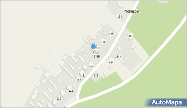 Majdan Sopocki Drugi, Majdan Sopocki Drugi, 133a, mapa Majdan Sopocki Drugi