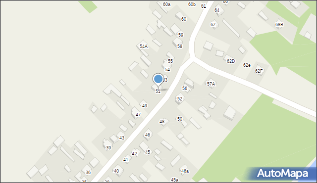 Majdan Sopocki Drugi, Majdan Sopocki Drugi, 51, mapa Majdan Sopocki Drugi