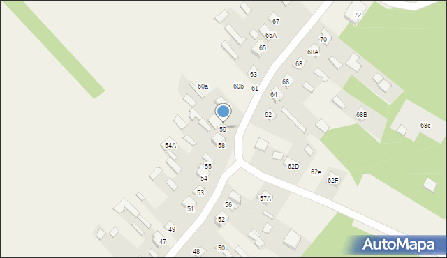 Majdan Sopocki Drugi, Majdan Sopocki Drugi, 59, mapa Majdan Sopocki Drugi