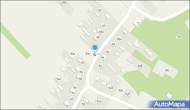 Majdan Sopocki Drugi, Majdan Sopocki Drugi, 61, mapa Majdan Sopocki Drugi