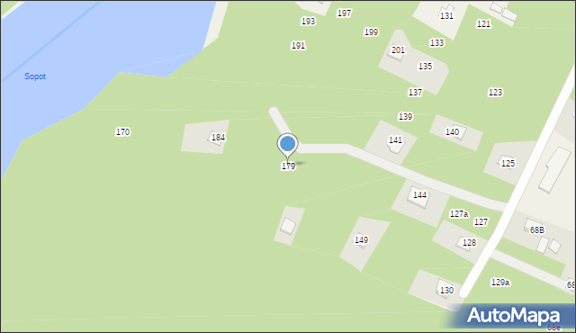 Majdan Sopocki Pierwszy, Majdan Sopocki Pierwszy, 179, mapa Majdan Sopocki Pierwszy