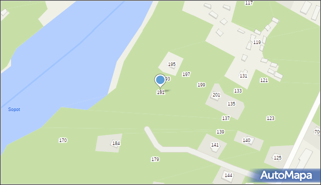 Majdan Sopocki Pierwszy, Majdan Sopocki Pierwszy, 191, mapa Majdan Sopocki Pierwszy