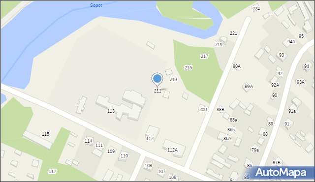 Majdan Sopocki Pierwszy, Majdan Sopocki Pierwszy, 211, mapa Majdan Sopocki Pierwszy