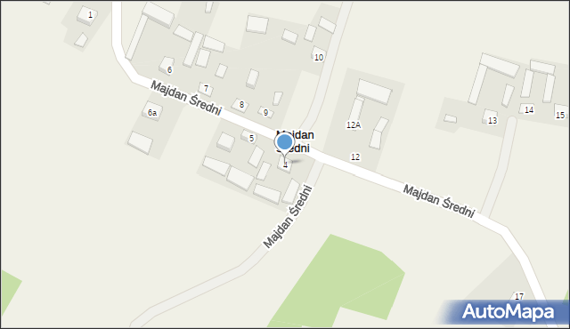 Majdan Średni, Majdan Średni, 4, mapa Majdan Średni