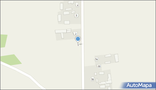 Majdan Starowiejski, Majdan Starowiejski, 1, mapa Majdan Starowiejski